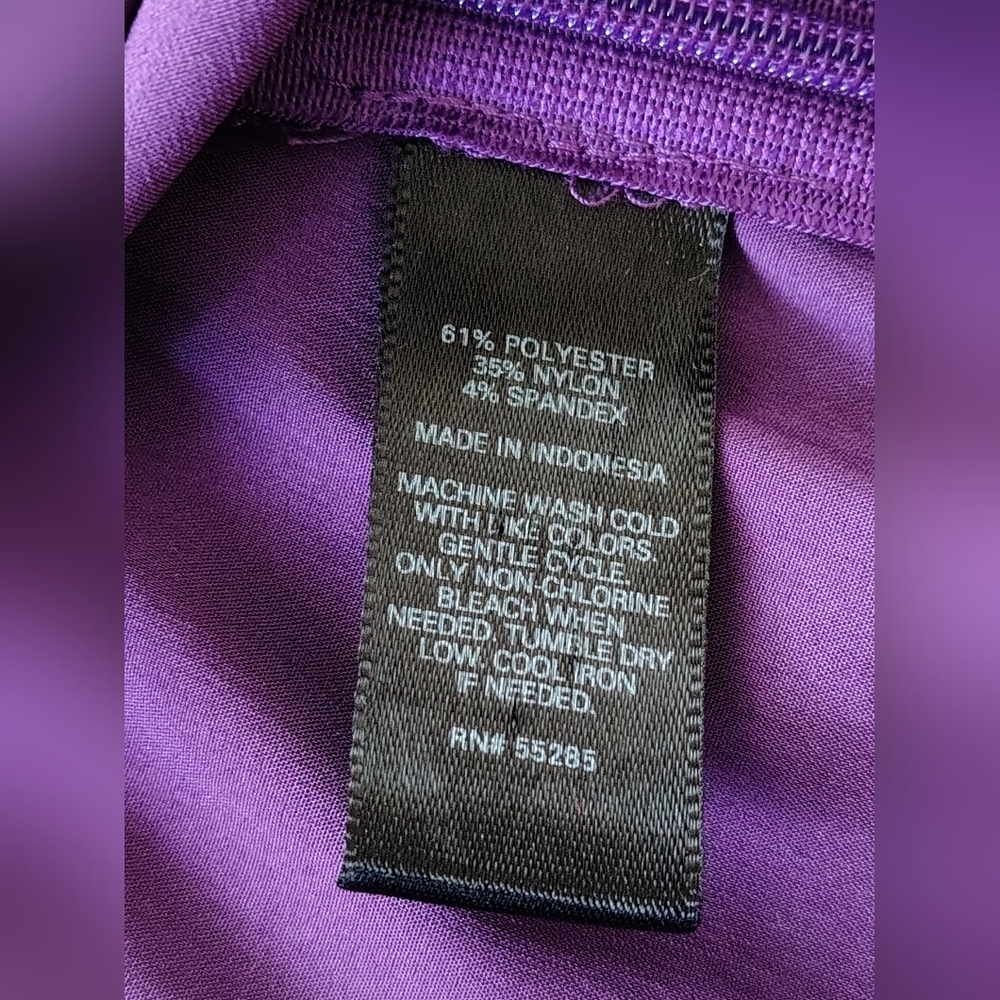 Express Purple Ruffle Blouse Size S - Picture 10 of 11